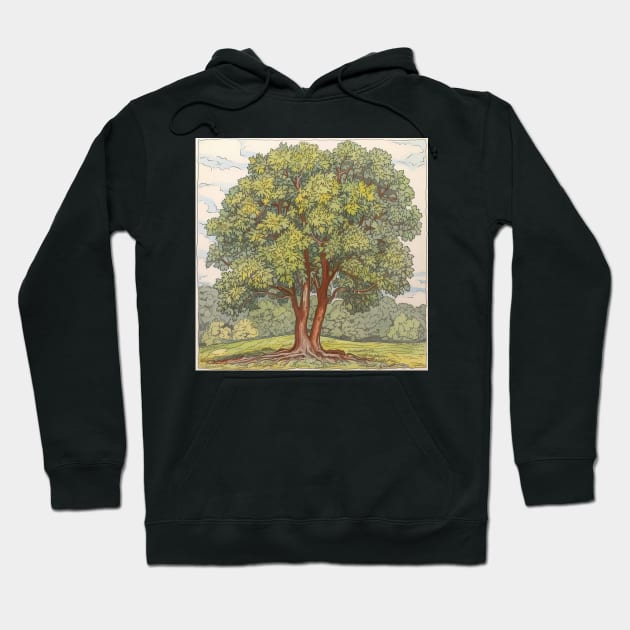 Ash tree drawing Hoodie by ComicsFactory